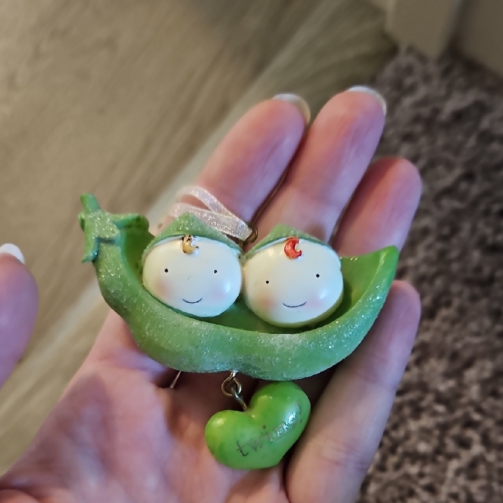 Twin Ornament Two Peas in a Pod